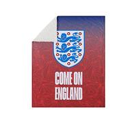 FOCO International Football England Fan Sherpa Plush Throw Blanket