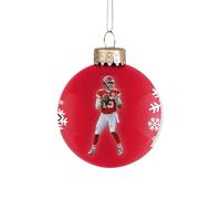 FOCO - Kansas City Chiefs Glass Ball Christmas Ornament - Patrick Mahomes