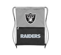 FOCO Las Vegas Raiders Split Color Drawstring Bag