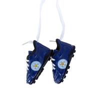 FOCO Leicester City FC Car Hanging Mini Football Boot, Blue with Club Crest, Official Merchandise