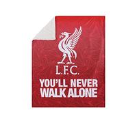 Liverpool FC EPL Slogan Sherpa Plush Throw Blanket