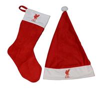 FOCO LIVERPOOL FC SANTA HAT & STOCKING SET WH