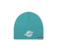 FOCO Men's Miami Dolphins NFL Logo Basic Skull Beanie Hat Team Color