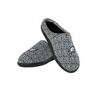 FOCO Men's NFL Logo Philadelphia Eagles Poly Knit Cup Sole Slipper, Team Color, 7-8
