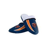 FOCO Men's NFL Slide Chicago Bears Logo Sherpa Slippers, Team Color, 9-10