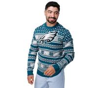 FOCO Men's NFL Team Big Logo Ugly Sweater