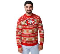 FOCO Men's NFL Team Big Logo Ugly Sweater