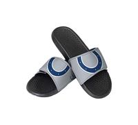 FOCO mens NFL Team Cropped Big Logo Shower Sport Slide Flip Flop Sandals