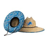 FOCO Men's NFL Team Logo Floral Lifeguard Beach Straw Sun Hat