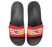 FOCO Men's NFL Team Logo Sport Legacy Stripe Slide Sandals