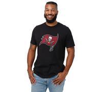 FOCO Men's Standard NFL Team Logo Short Sleeve T-Shirt, Black, Large