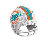 FOCO Miami Dolphins NFL 3D BRXLZ Mini Helmet Building Set