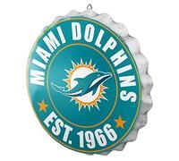 FOCO Miami Dolphins NFL Metal Distressed Bottlecap Sign