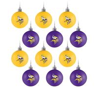 FOCO Minnesota Vikings 12-Pack Christmas Balls NFL Ornament Set