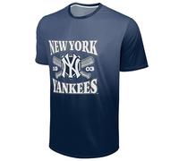 FOCO MLB Men's Official Home Plate Established Premier Performance Gradient T-Shirt, New York Yankees - Navy, XL