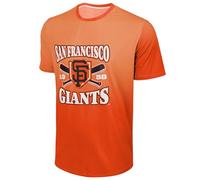 FOCO MLB Men's Official Home Plate Established Premier Performance Gradient T-Shirt, San Francisco Giants - Orange, XXL