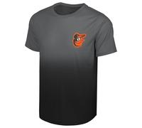 FOCO MLB Men's Official Primary Logo Premier Performance Gradient T-Shirt, Baltimore Orioles - Black, Large