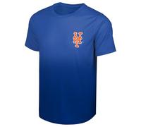FOCO MLB Men's Official Primary Logo Premier Performance Gradient T-Shirt, New York Mets - Blue, Medium