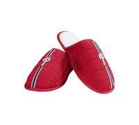 FOCO MLB Men's Officially Licensed Embroidered Primary Logo Game Day Team Color Baseball Sherpa Slides Slippers, Philadelphia Phillies, 9-10