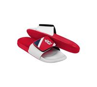 FOCO MLB Men's Officially Licensed Sports Slippers Primary Logo 2-Tone Team Color Flip Flop Baseball Slides, St. Louis Cardinals - Red, 13-14
