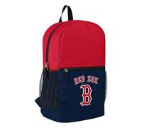 FOCO MLB Officially Licensed Baseball Team Color Primary Logo 2 Tone Big Logo Color Block School Bag Travel Backpack, Boston Red Sox, One Size, Daypack Backpacks