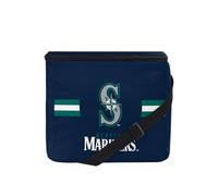FOCO MLB Officially Licensed Primary Logo Team Stripe 6 or 12 Pack Soft Insulated Game Day Baseball Lunch Tote Cooler - Seattle Mariners - 6 Pack