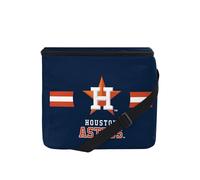 FOCO MLB Officially Licensed Primary Logo Team Stripe 6 or 12 Pack Soft Insulated Game Day Baseball Lunch Tote Cooler - Houston Astros - 12 Pack
