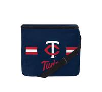 FOCO MLB Officially Licensed Primary Logo Team Stripe 6 or 12 Pack Soft Insulated Game Day Baseball Lunch Tote Cooler - Minnesota Twins - 12 Pack