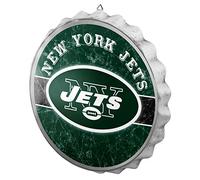 FOCO New York Jets NFL Bottle Cap Wall Sign, One Size, Distressed