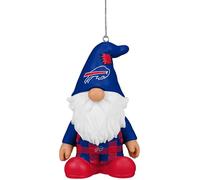 FOCO NFL Buffalo Bills 3.5 Inch Resin Gnome Christmas Ornament - Plaid Overalls