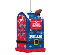 FOCO NFL Buffalo Bills Letters to Santa Mailbox Ornament, Holiday Tree Decoration