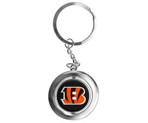 FOCO NFL Cincinnati Bengals Football Spinner Keychain, Orange, One Size