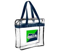 FOCO NFL Clear Stadium Messenger Bag for Football Game - Vinyl, Seattle Seahawks