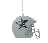 FOCO NFL Dallas Cowboys Resin Football Helmet Hanging Christmas Tree Ornament with Raised Logo