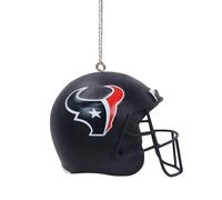 FOCO NFL Houston Texans Resin Football Helmet Hanging Christmas Tree Ornament with Raised Logo