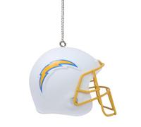 FOCO NFL Los Angeles Chargers Resin Football Helmet Hanging Christmas Tree Ornament with Raised Logo