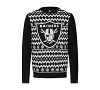 Foco Nfl Lvr Ugly Christmas Sweatshirt Black