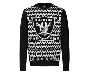 Foco Nfl Lvr Ugly Christmas Sweatshirt Black