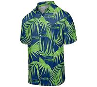 FOCO NFL Mens Floral Shirt: Seattle Seahawks, XX Large