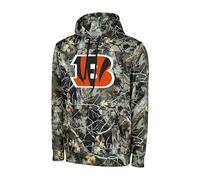 FOCO NFL Men's Official Sideline Hunter Camo Primary Logo Performance Pullover Hoodie Sweatshirt, Cincinnati Bengals - Hunter Camo, L