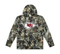 FOCO NFL Men's Official Sideline Hunter Camo Primary Logo Performance Pullover Hoodie Sweatshirt, Kansas City Chiefs - Hunter Camo, S