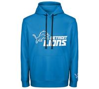 FOCO NFL Men's Official Sideline Primary Logo Performance Pullover Hoodie Sweatshirt, Detroit Lions - Blue, L