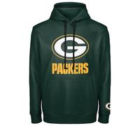 FOCO NFL Men's Official Sideline Primary Logo Performance Pullover Hoodie Sweatshirt, Green Bay Packers - Green, L