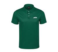 FOCO NFL Men's Officially Licensed Football Team Color Primary Logo Performance Short Sleeve Polyester Polo Shirt, New York Jets, Large