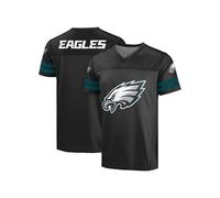 FOCO NFL Men's Officially Licensed Primary Logo Alternate Color Game Day Team Jersey, Philadelphia Eagles - Black, Large