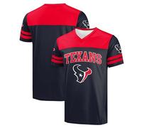 FOCO NFL Men's Officially Licensed Primary Logo Team Color Wordmark Game Day V-Neck Football Jersey, Houston Texans - Navy, XL