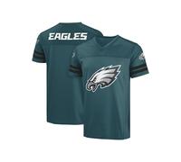 FOCO NFL Men's Officially Licensed Primary Logo Wordmark Game Day Football V-Neck Top, Philadelphia Eagles - Green, XXL