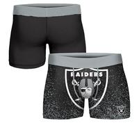 FOCO NFL Men's Officially Licensed Team Color Primary Logo Football Fan Essential Boxer Briefs Underwear - Las Vegas Raiders - Large