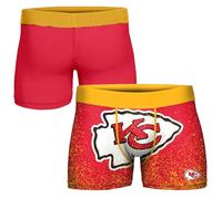 FOCO NFL Men's Officially Licensed Team Color Primary Logo Football Fan Essential Boxer Briefs Underwear - Kansas City Chiefs - Medium