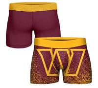 FOCO NFL Men's Officially Licensed Team Color Primary Logo Football Fan Essential Boxer Briefs Underwear - Washington Commanders - Medium